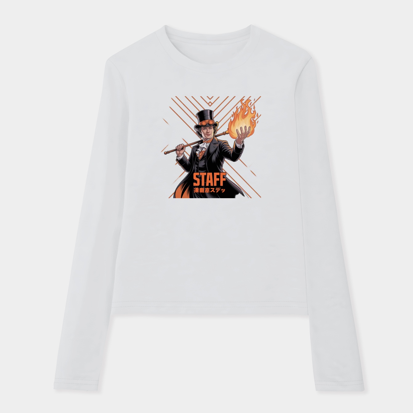 Sabo = One Piece = Fire Design Women's Soft Long Sleeve T-Shirt