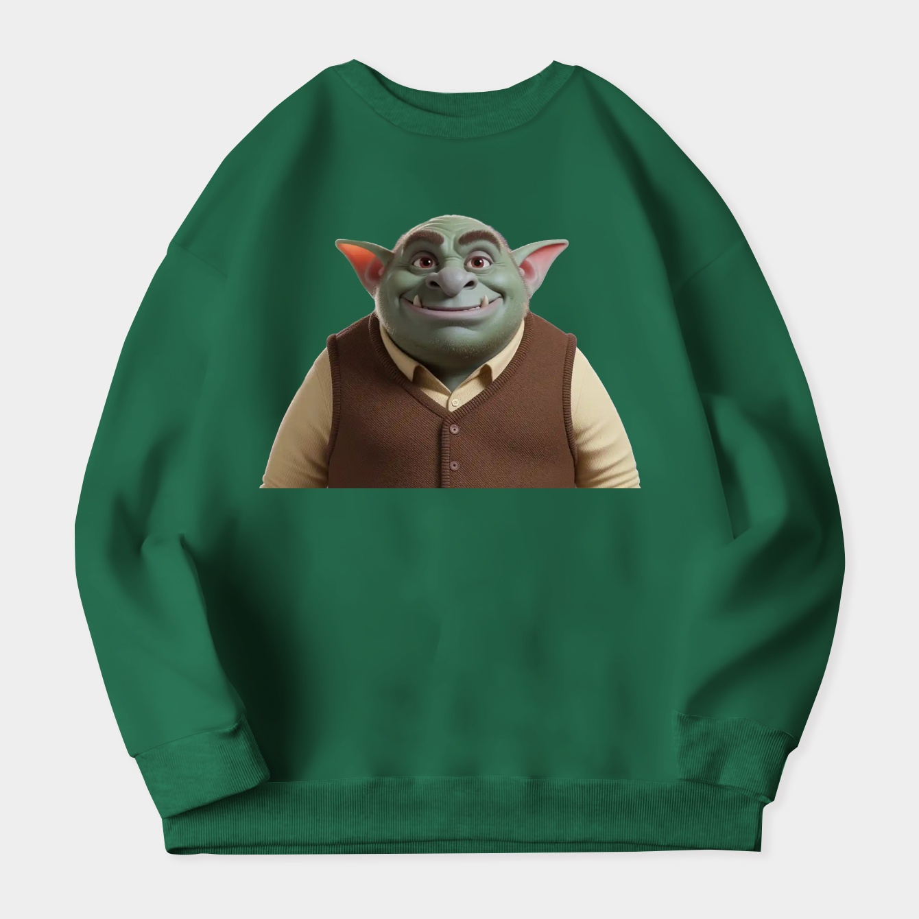 shrek meme Women's Crewneck Sweatshirt