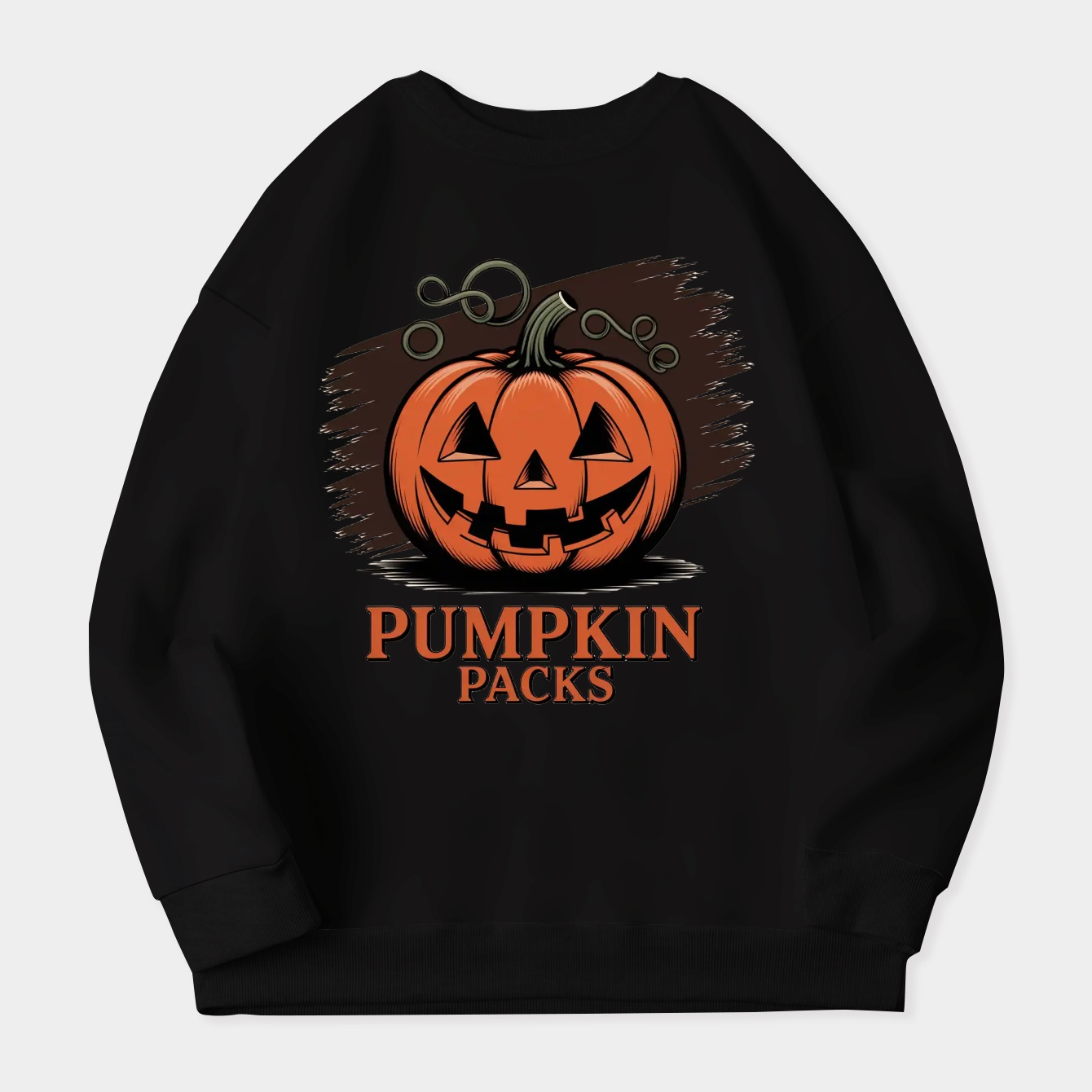 Vintage Pumpkin Patch Badge Women's Crewneck Sweatshirt