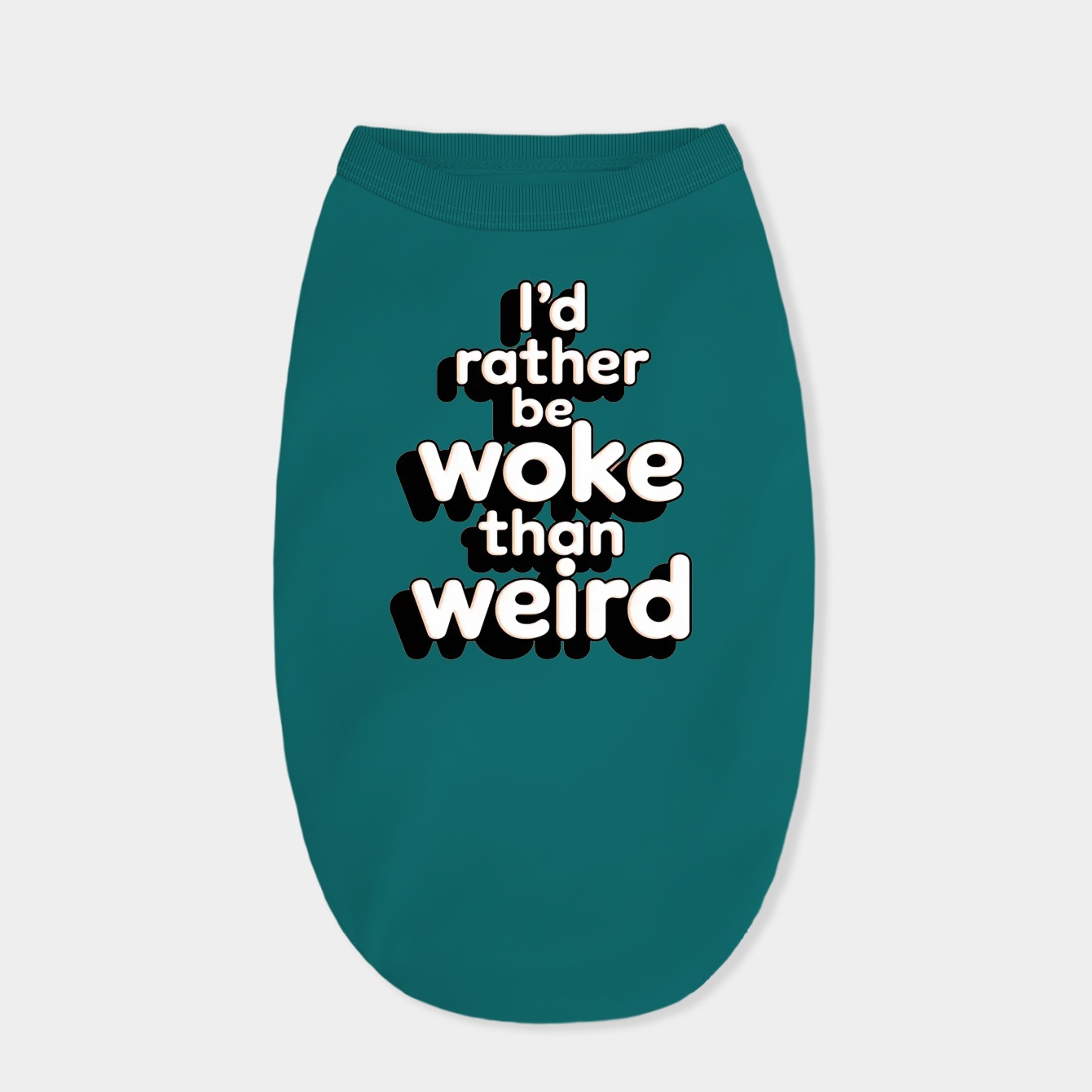 i'd rather be woke than weird Dog Shirt