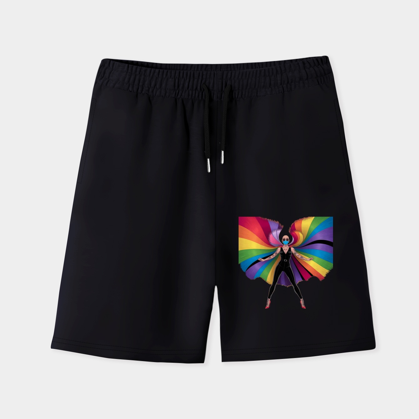 Pride During Pandemic Men's Quick-Dry Athletic Shorts