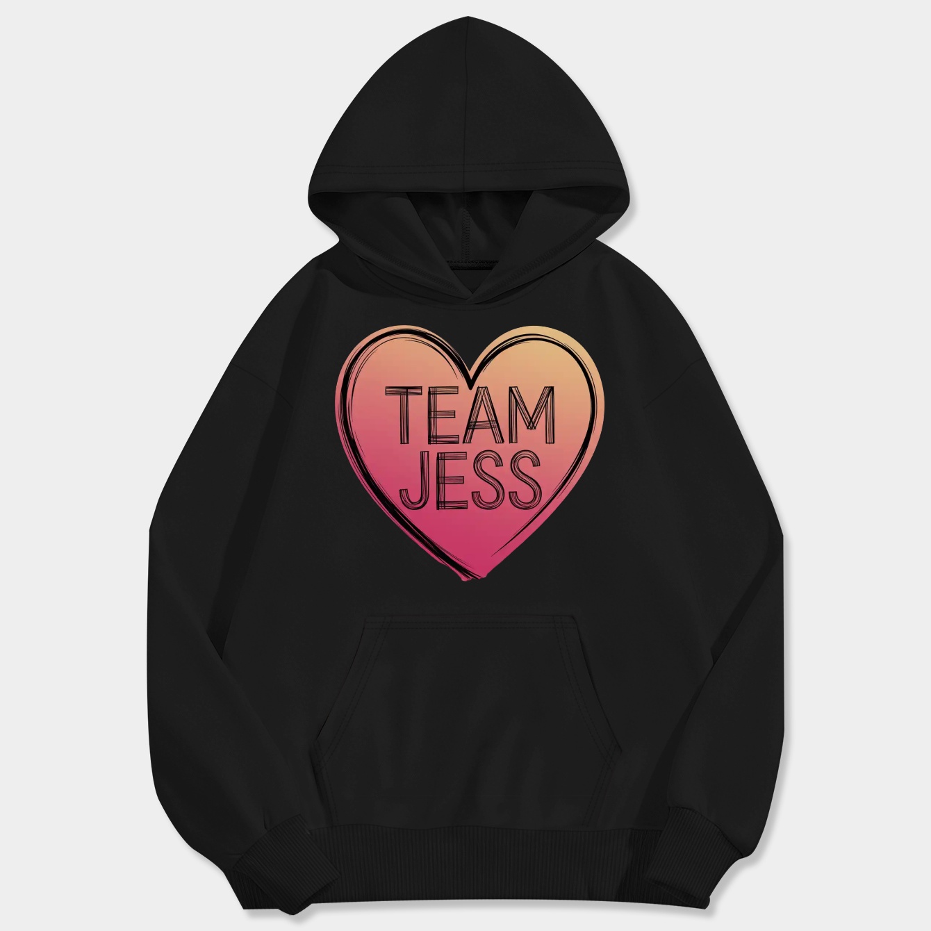 Team Jess Men's Big & Tall Hoodie