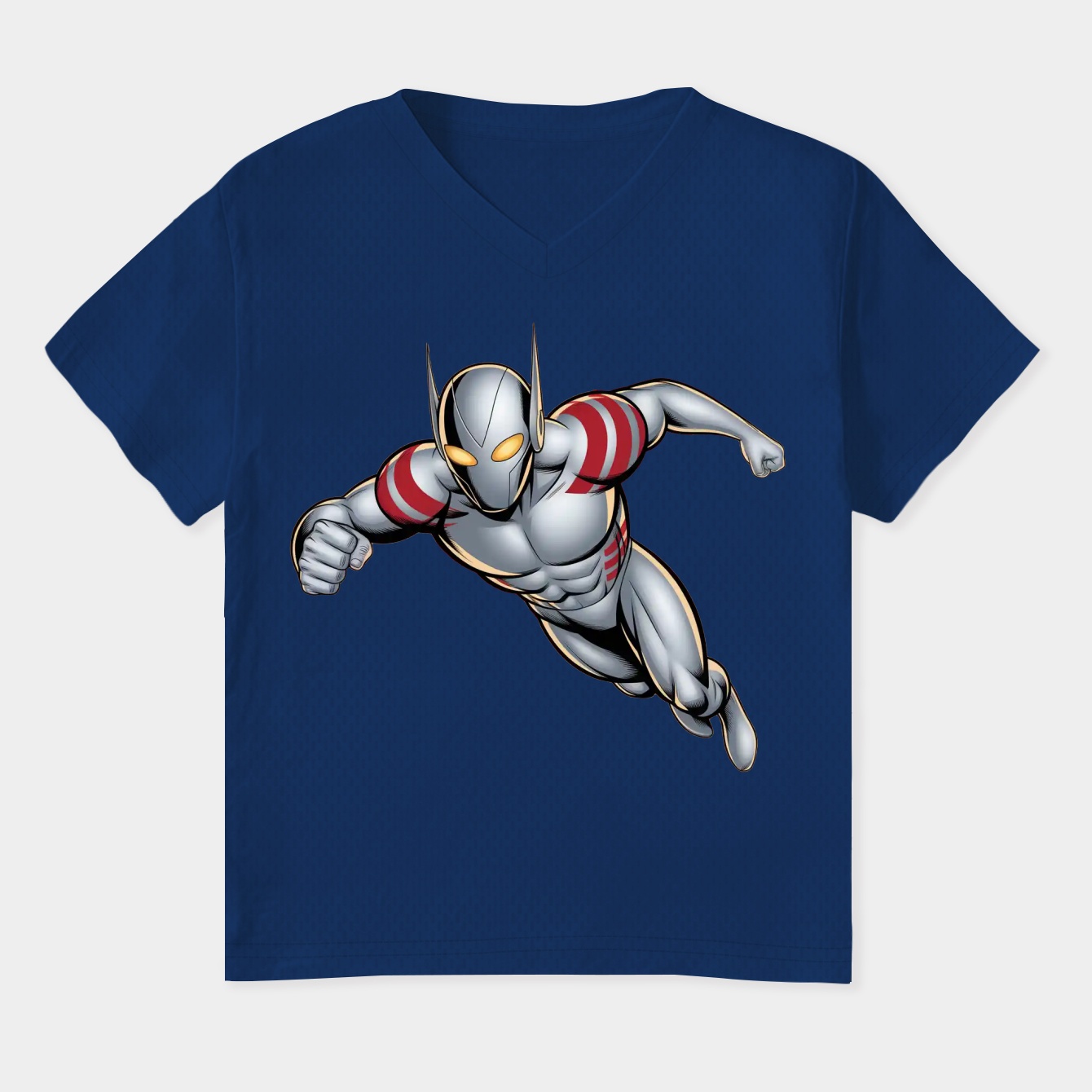 Ultraman Heroic Flying Pose Women's Plus Size V-Neck T-Shirt