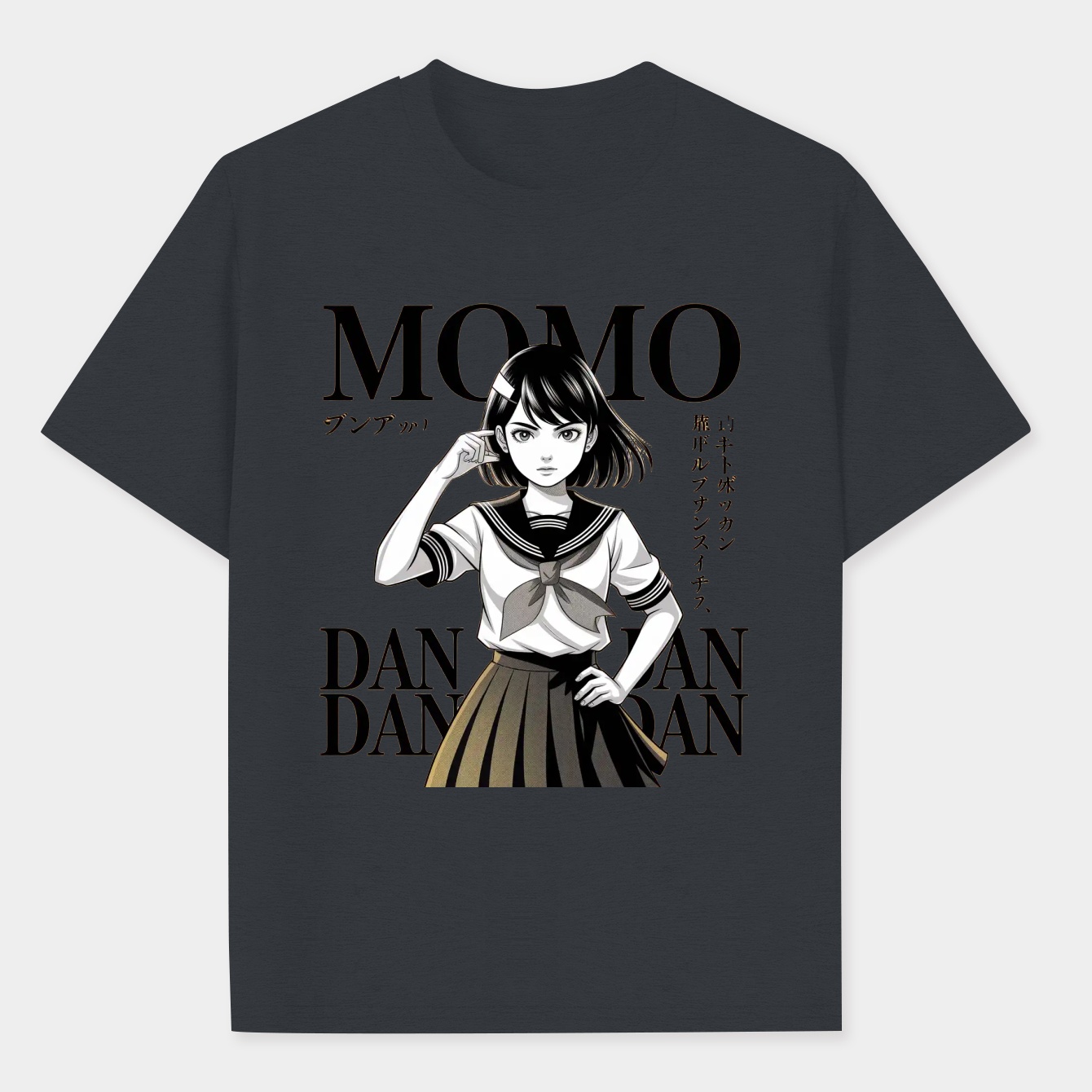 Dandadan Momo Tonal Portrait Men's Big & Tall T-shirt