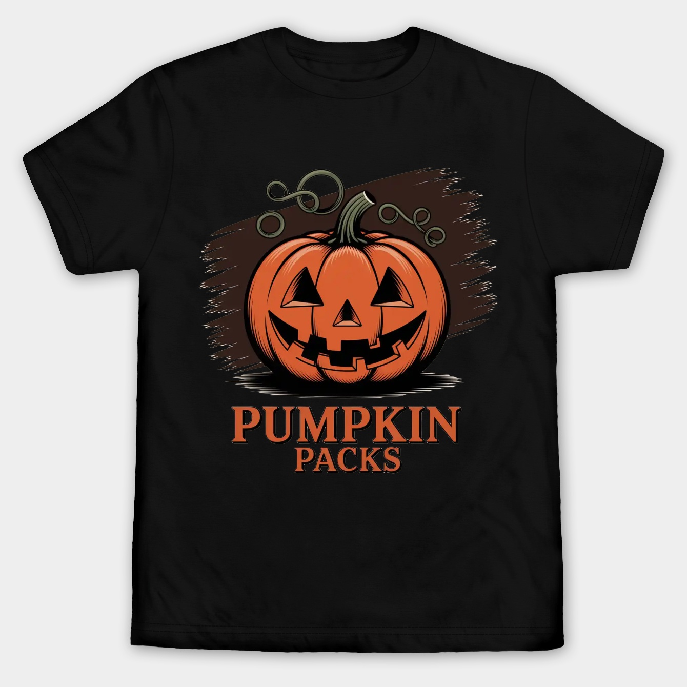 Vintage Pumpkin Patch Badge Men's Big & Tall T-shirt