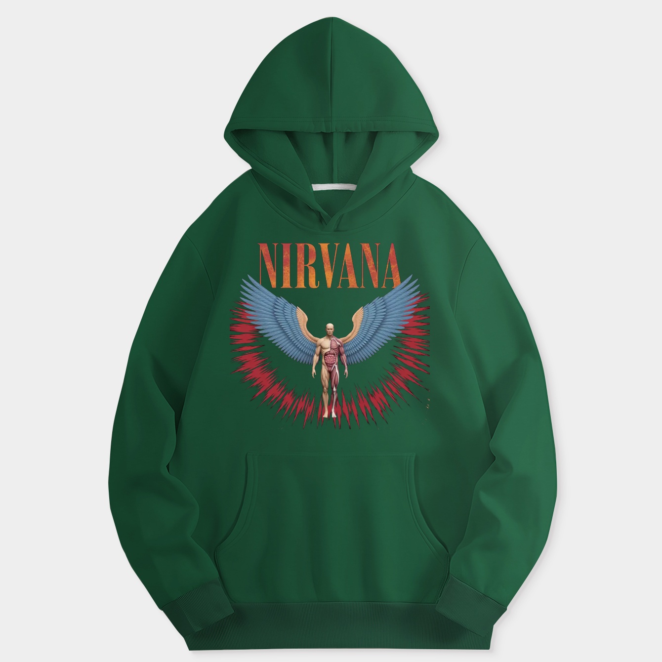 Nirvana In Utero Black & Red Tie-Dye