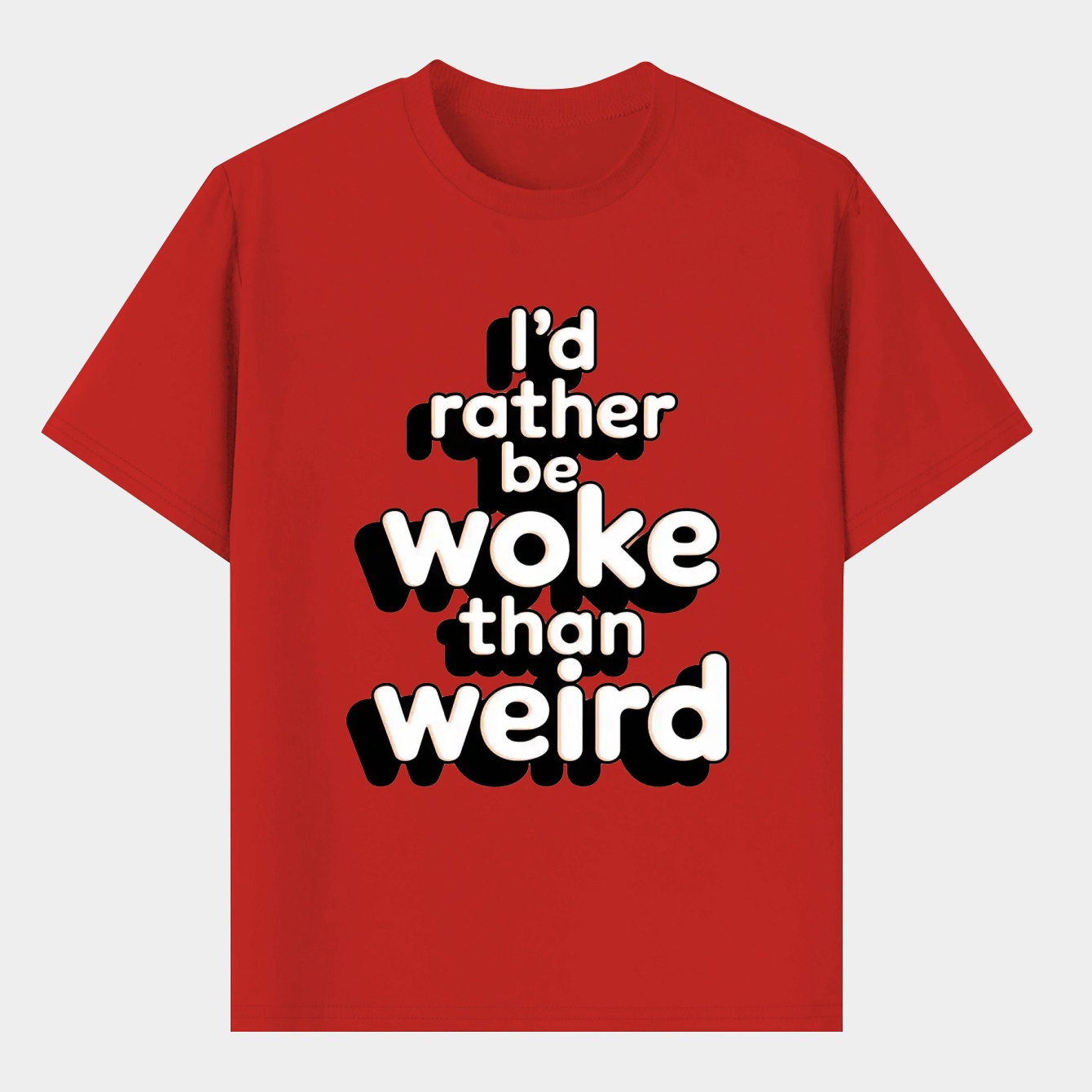 i'd rather be woke than weird Men's T-Shirt