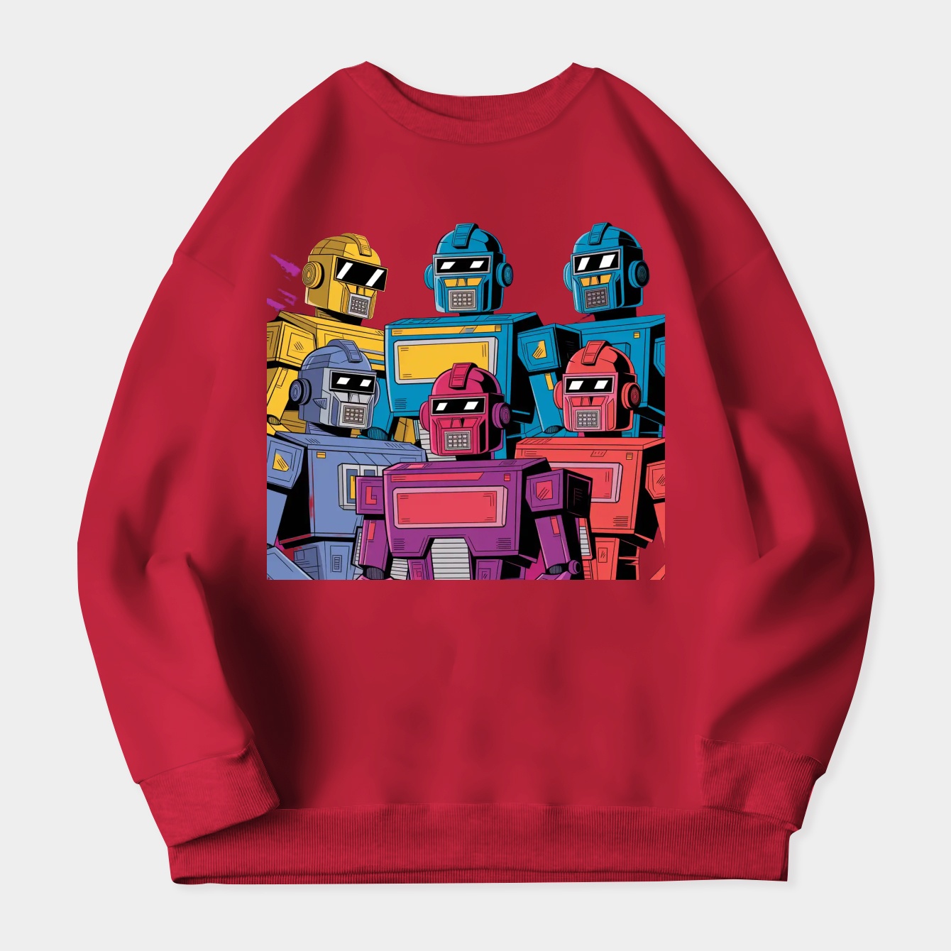 80s-style Transformers Women's Crewneck Sweatshirt