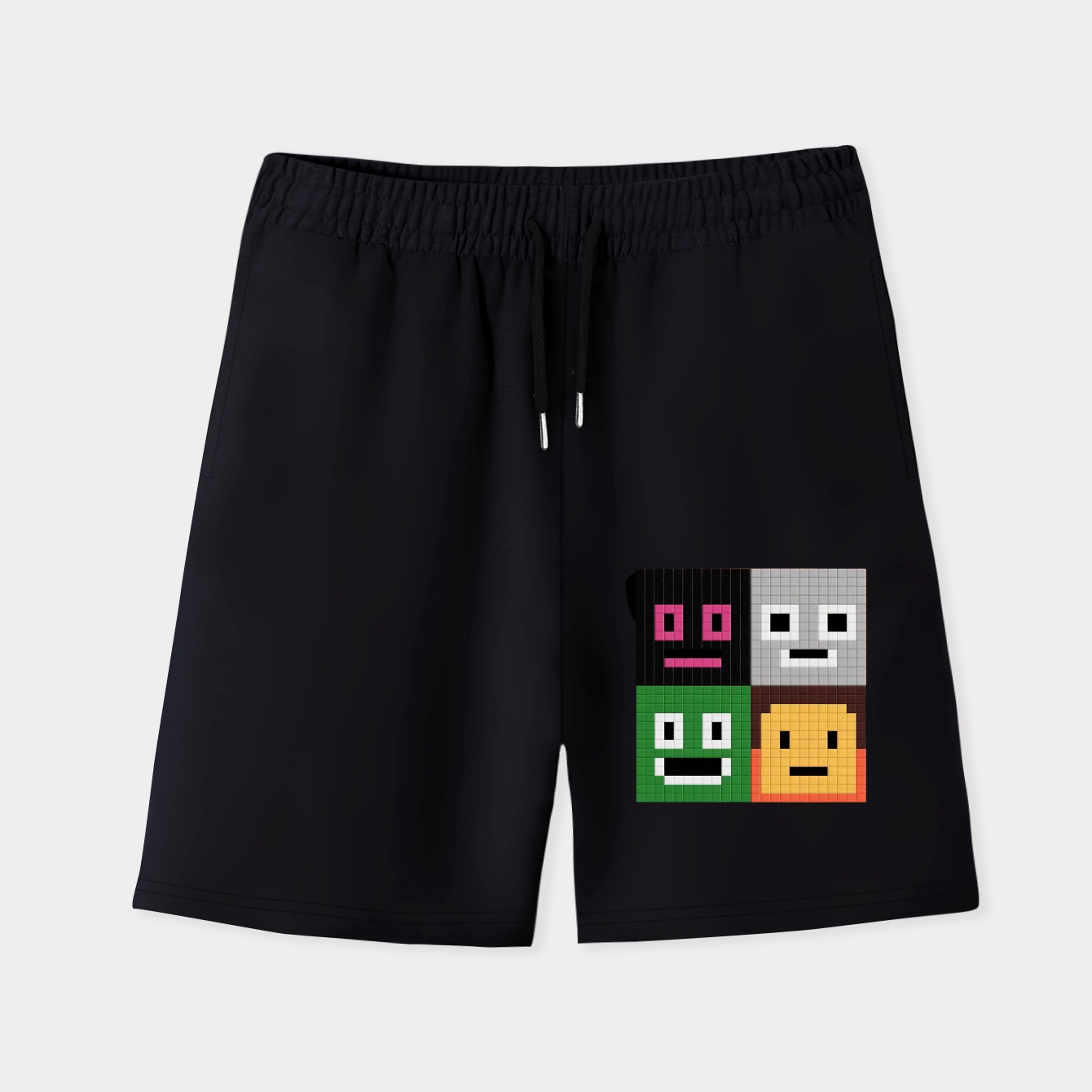 Minecraft Pixel Character Faces Men's Quick-Dry Athletic Shorts