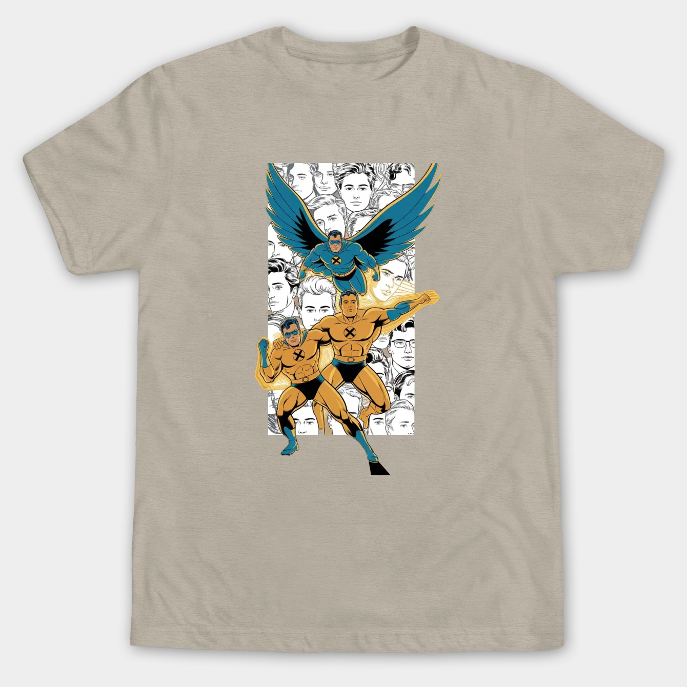 X-Men Classic Comic Heroes Men's Big & Tall T-shirt