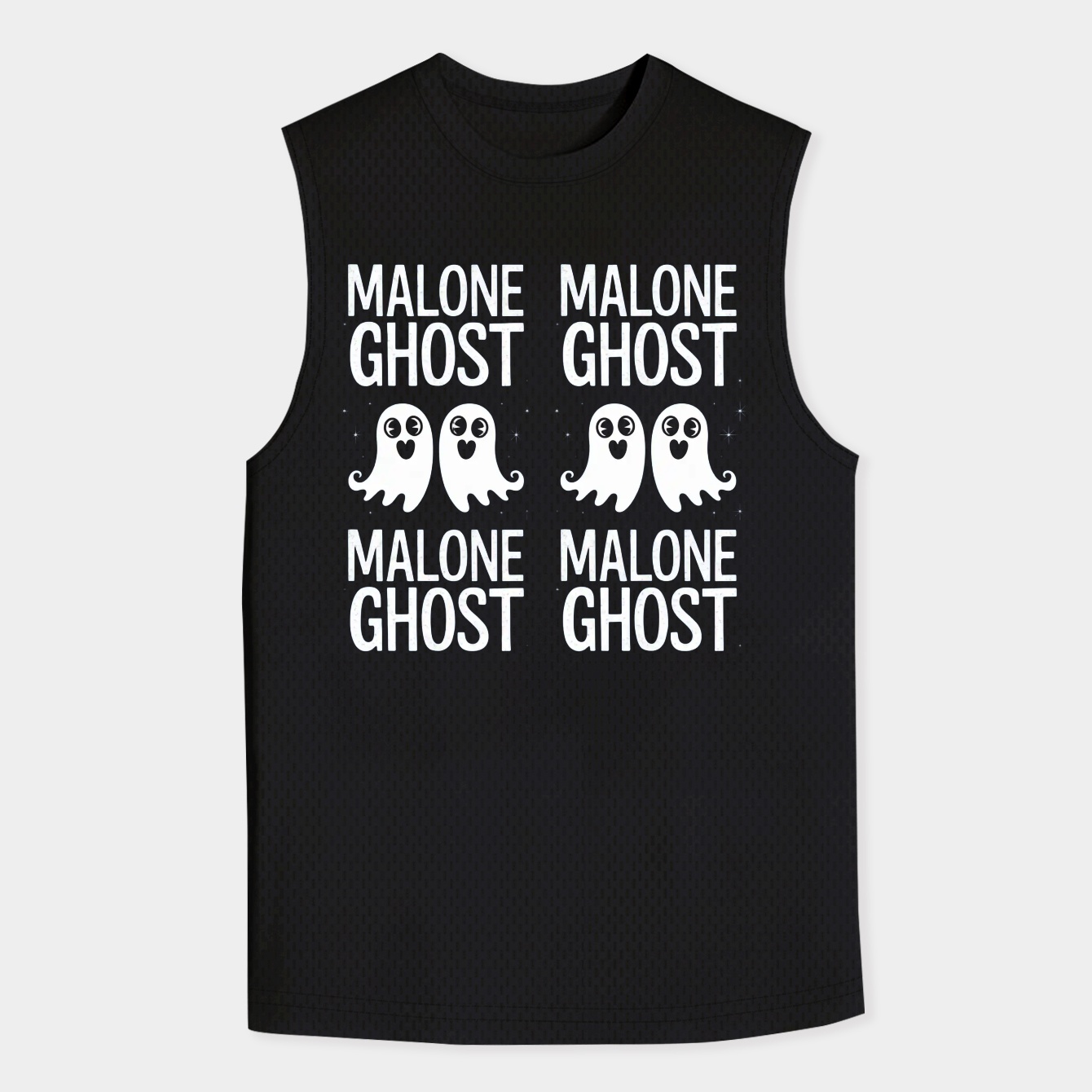 ghost malone spooky funny Men's Big & Tall Tank Top