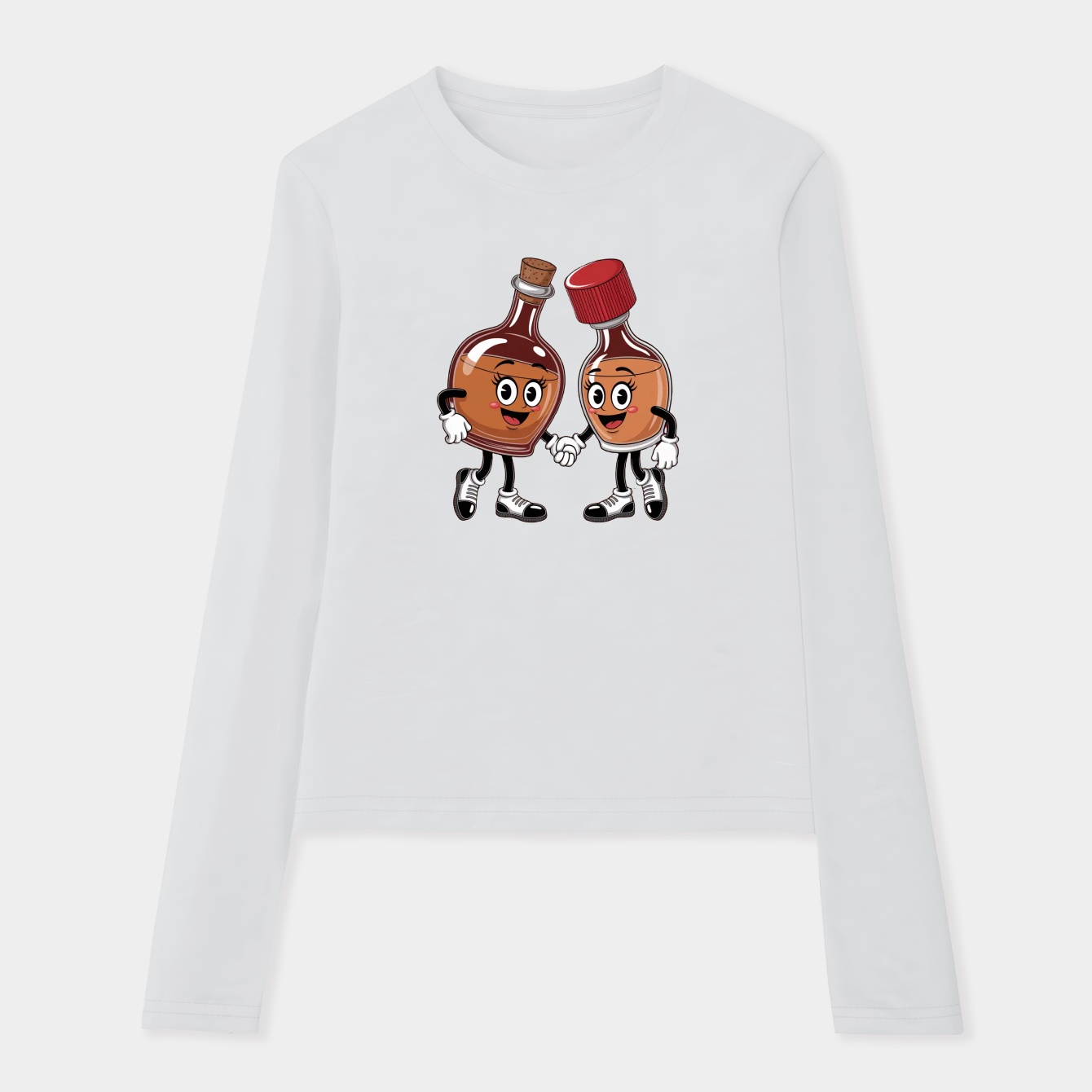 Bottle Cappy Friends Women's Soft Long Sleeve T-Shirt