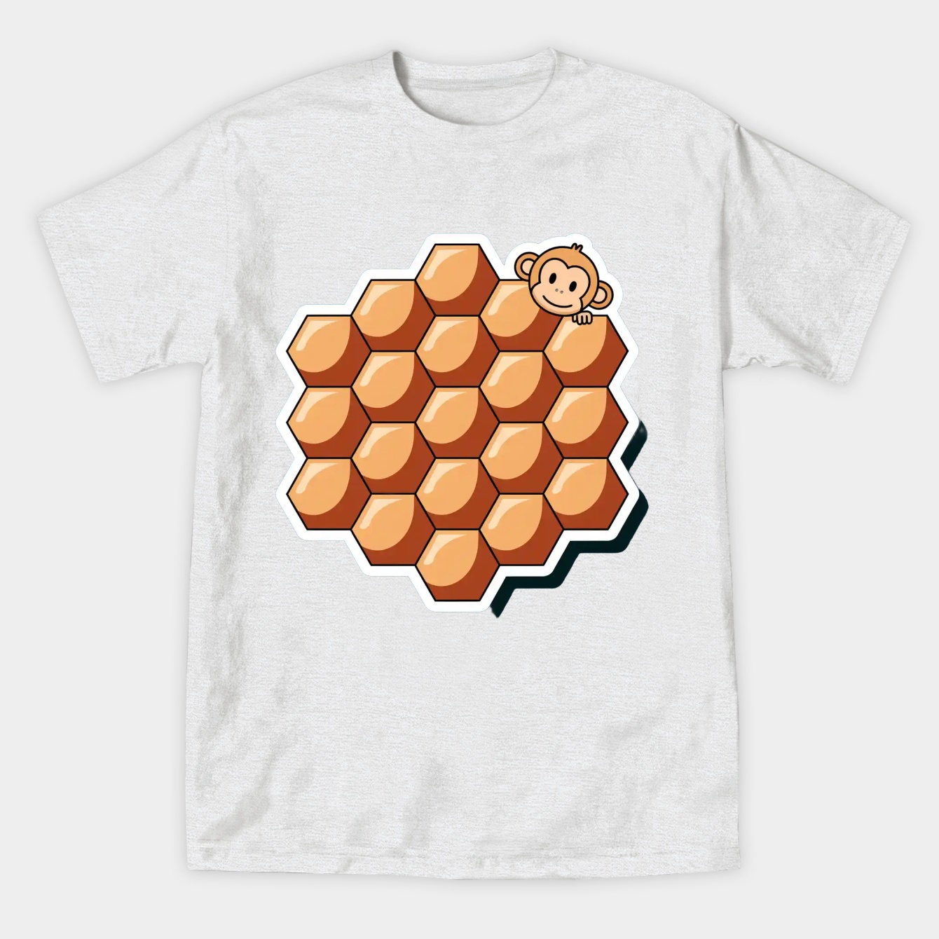 Monkey Egg Puffs Waffles Bambu Women's Athletic Performance T-Shirt