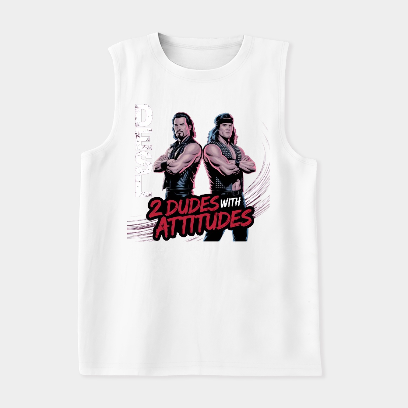 Shawn Michaels & Diesel 2 Dudes With Attitudes Women's Soft Tank Top