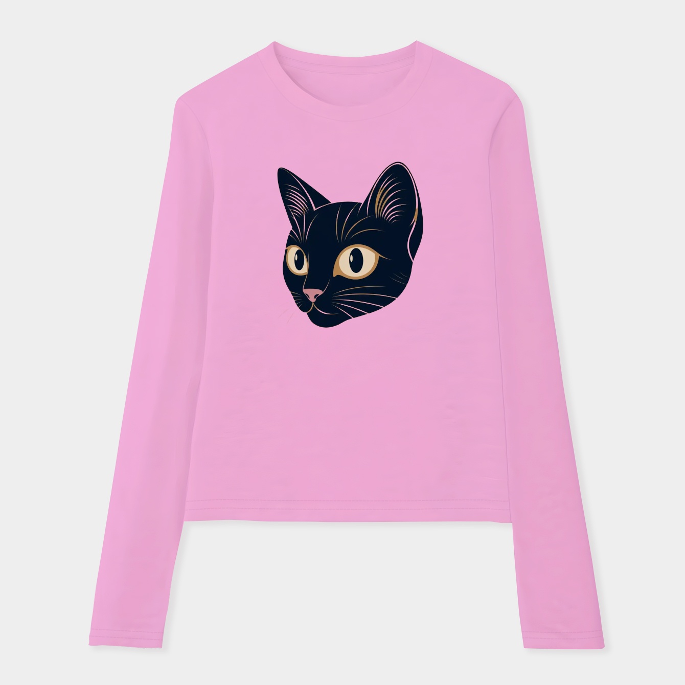 Retro Anime Chiko Cat Women's Soft Long Sleeve T-Shirt