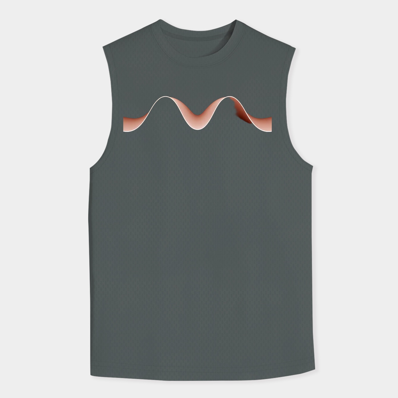 Waves White Men's Tank Top