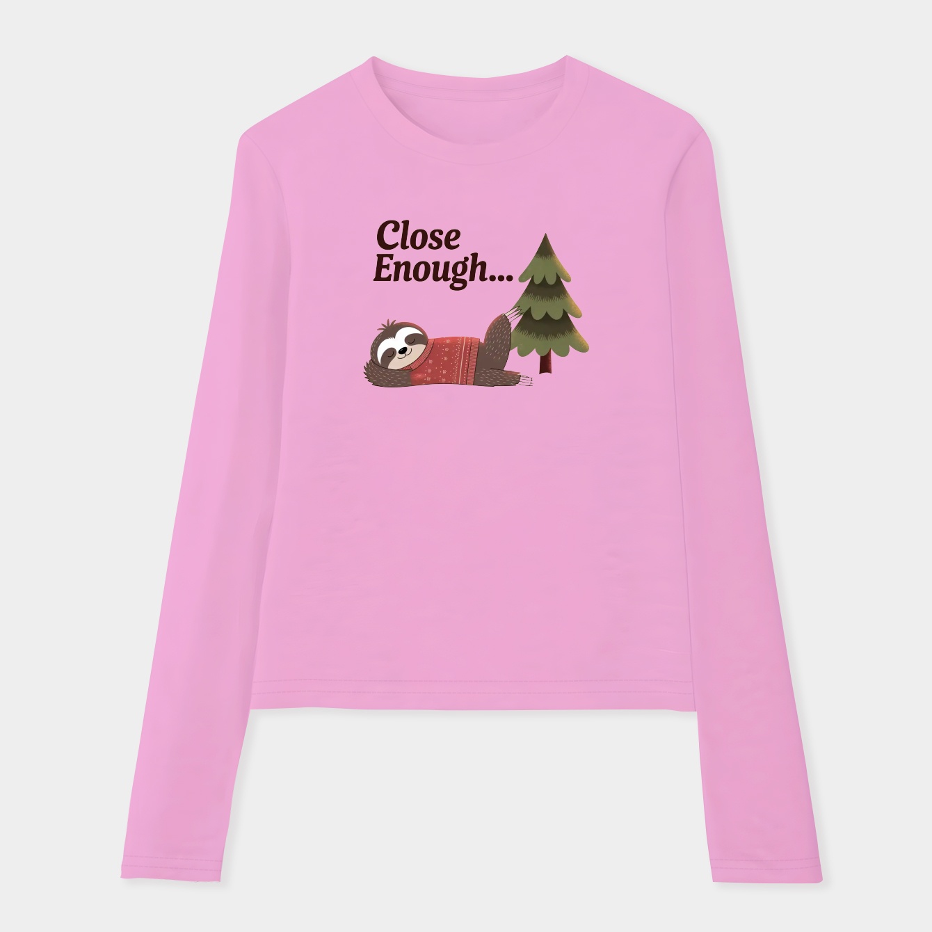 Sloth Close Enough Ice Grey