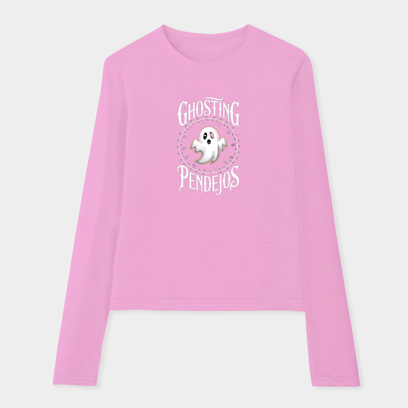 Ghosting Pendejos Halloween Women's Soft Long Sleeve T-Shirt