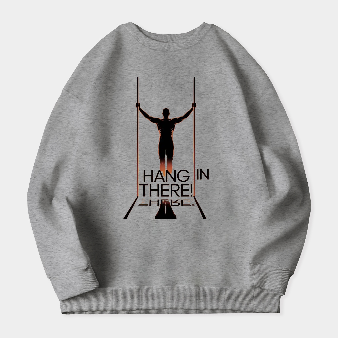 Hang in there Severance poster Reverse Alpha Women's Crewneck Sweatshirt