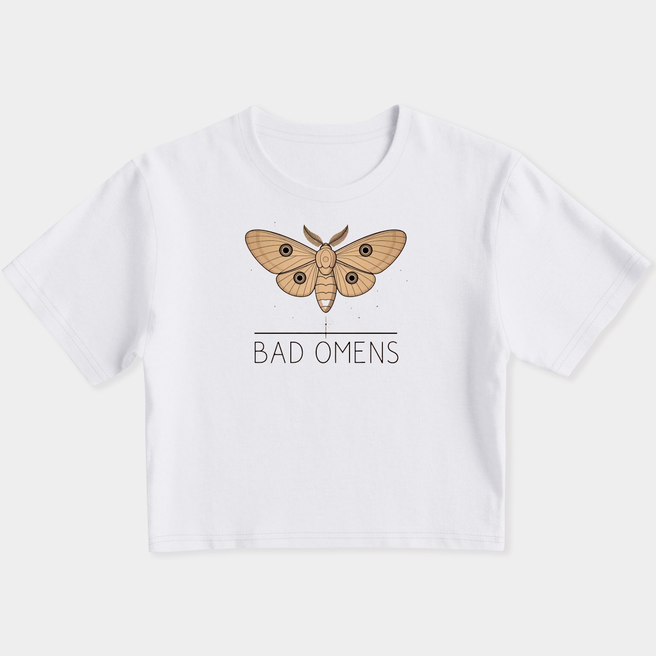Bad Omens Moth Women's Slim Fit Baby Tee