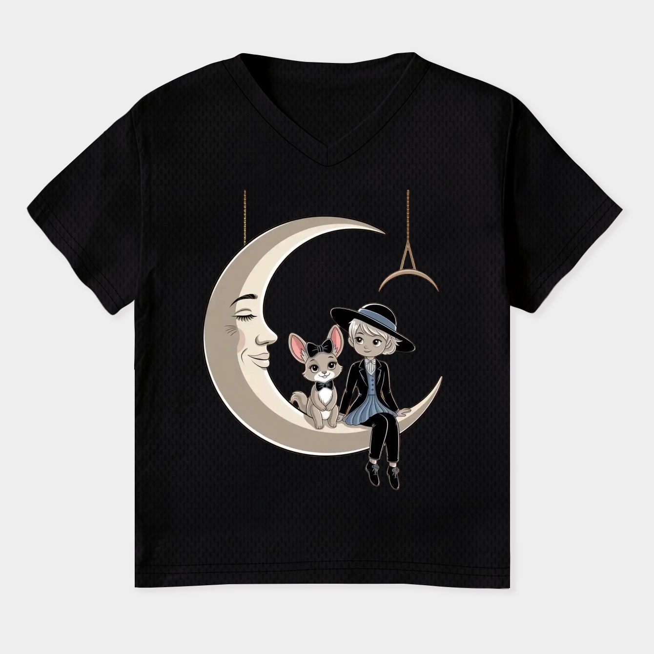 Paper Moons Women's Plus Size V-Neck T-Shirt