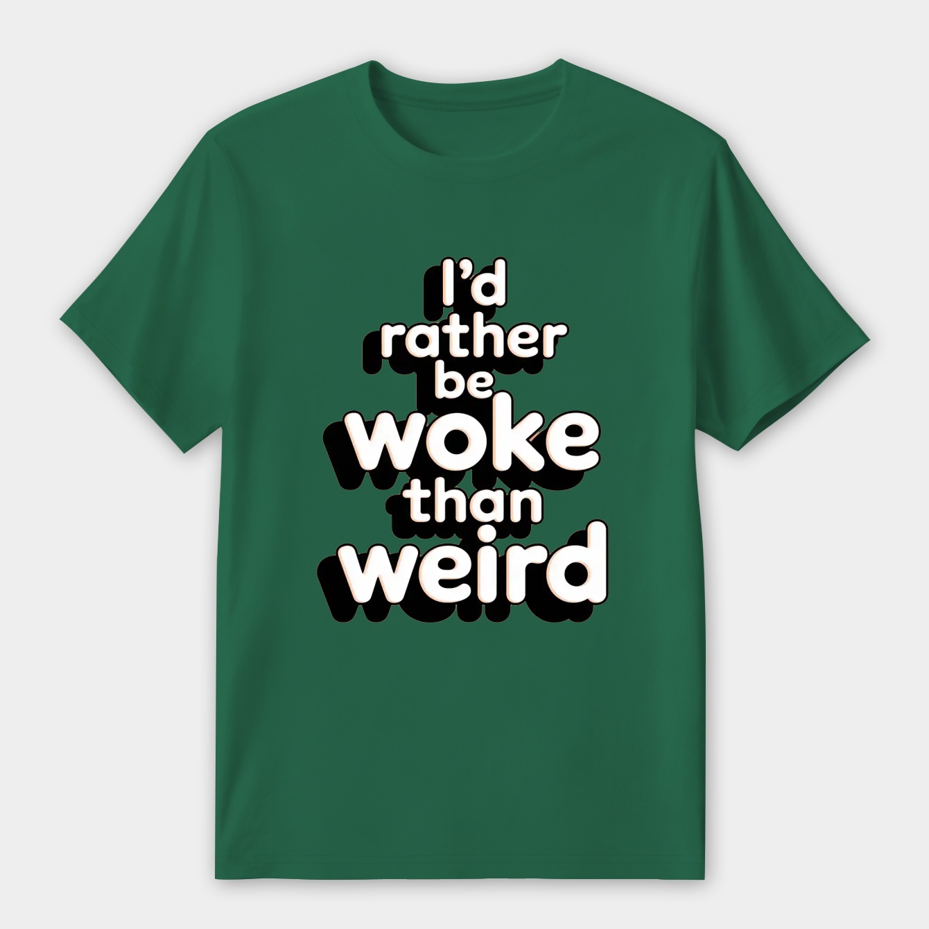 i'd rather be woke than weird Women's Premium Soft T-Shirt