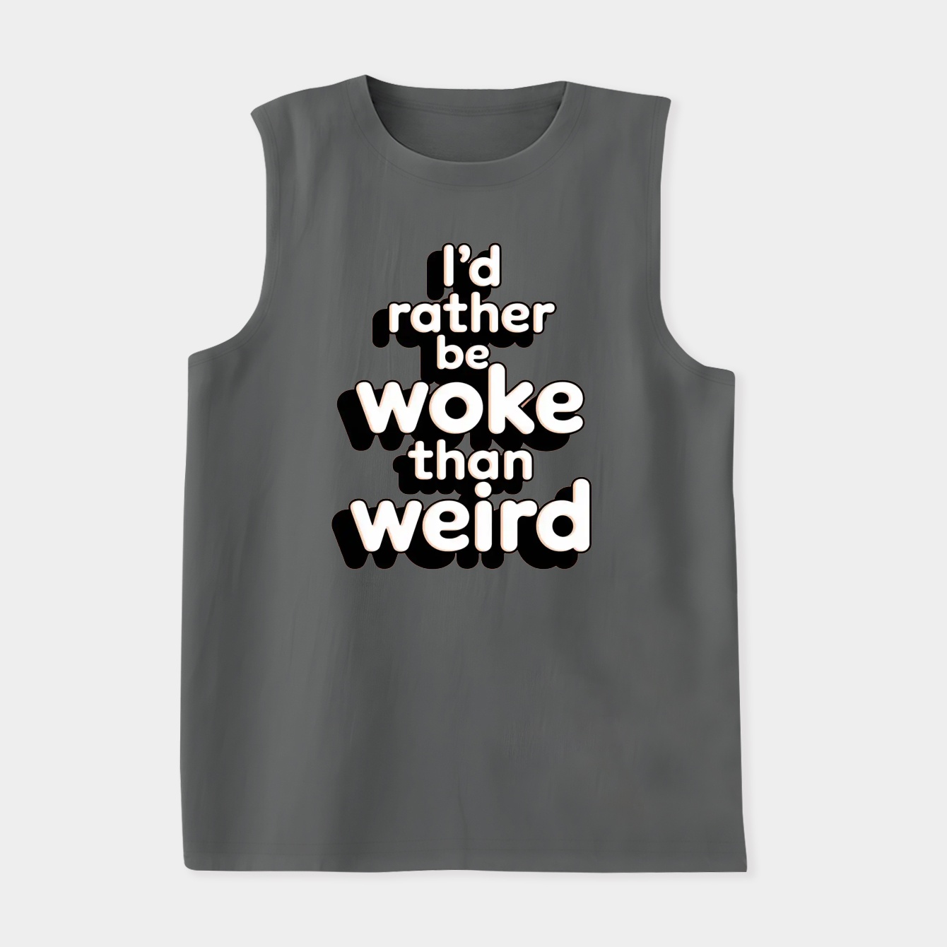i'd rather be woke than weird Women's Soft Tank Top