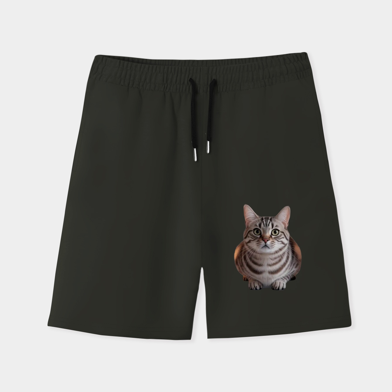 Bella the Curious Cat Men's Quick-Dry Athletic Shorts
