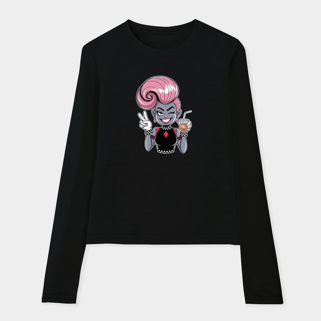 hazbin hotel character scene Women's Soft Long Sleeve T-Shirt