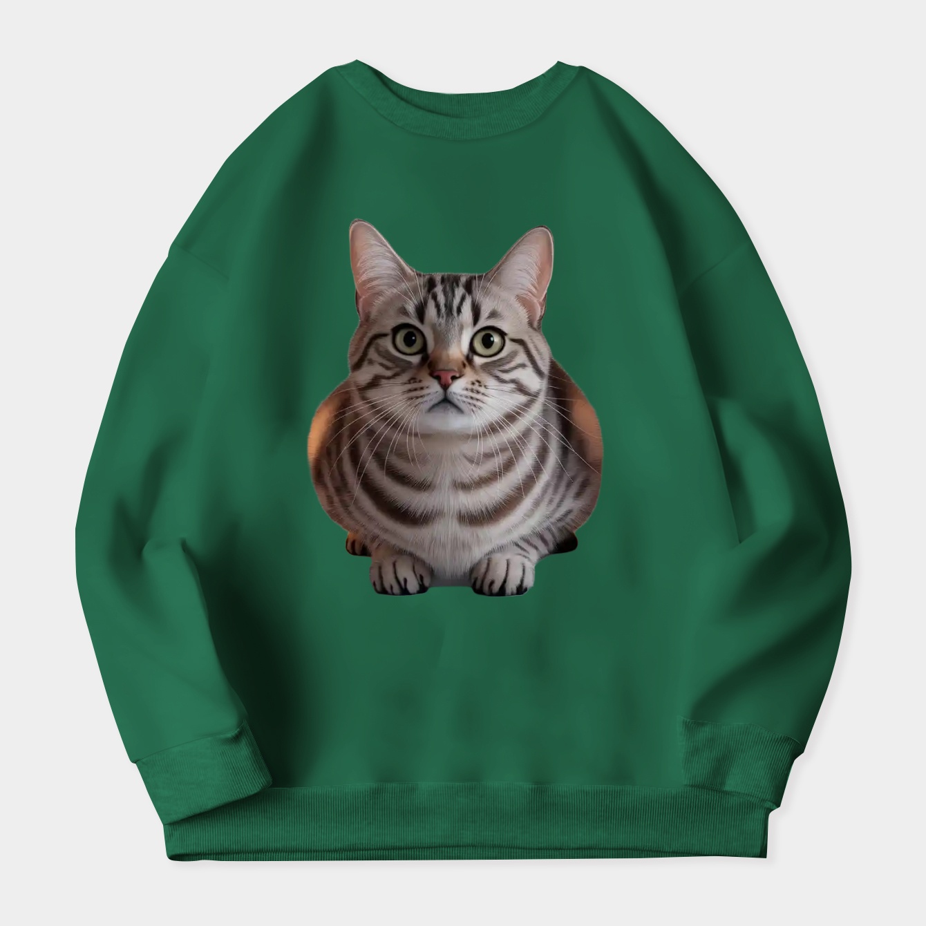Bella the Curious Cat Women's Crewneck Sweatshirt