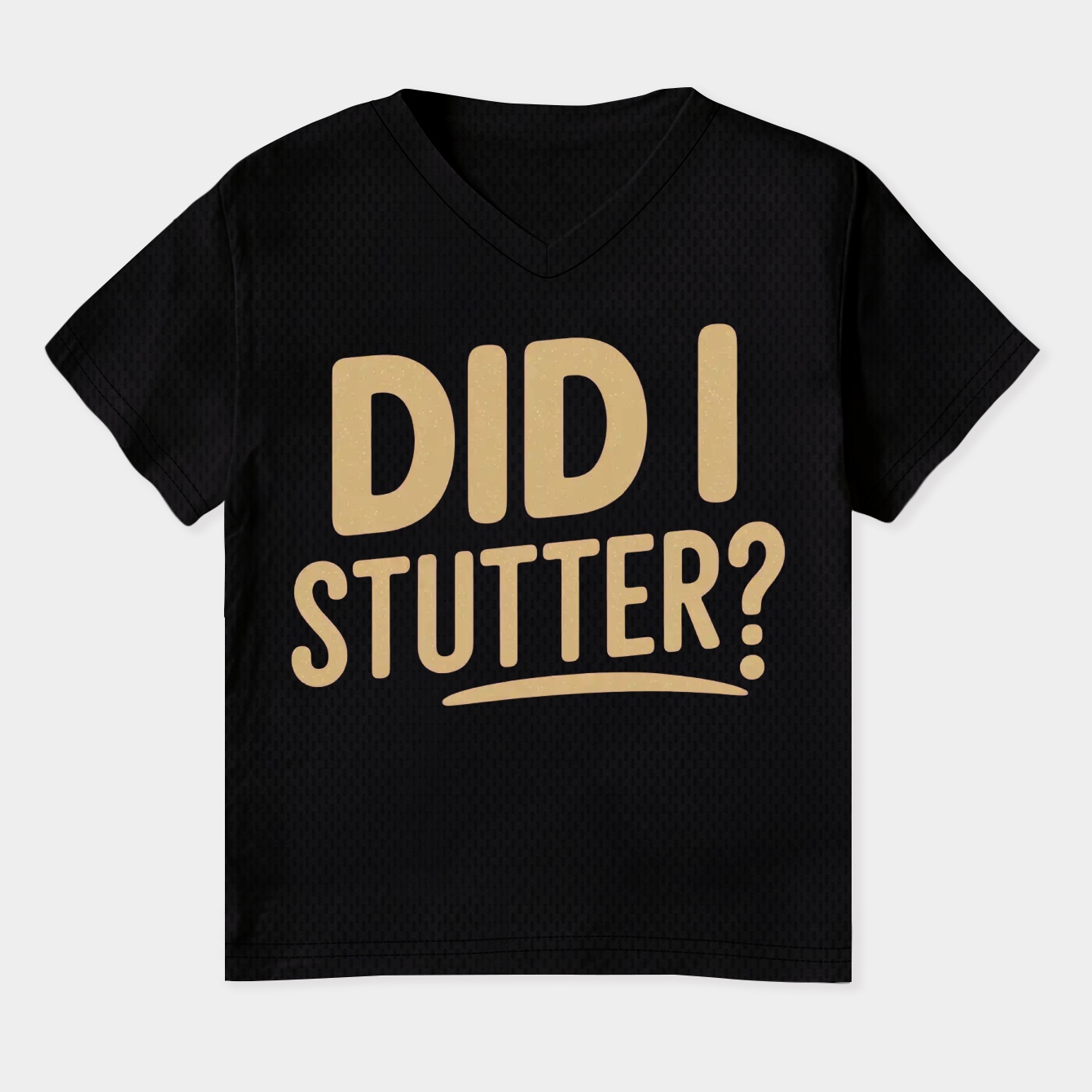 Did I Stutter? Women's Plus Size V-Neck T-Shirt