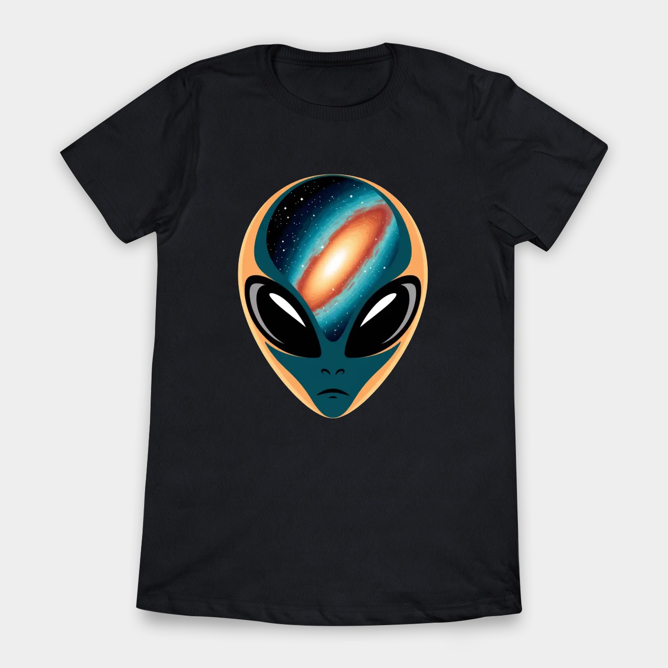 Alien Galaxy Style Cosmic Face Women's T-Shirt