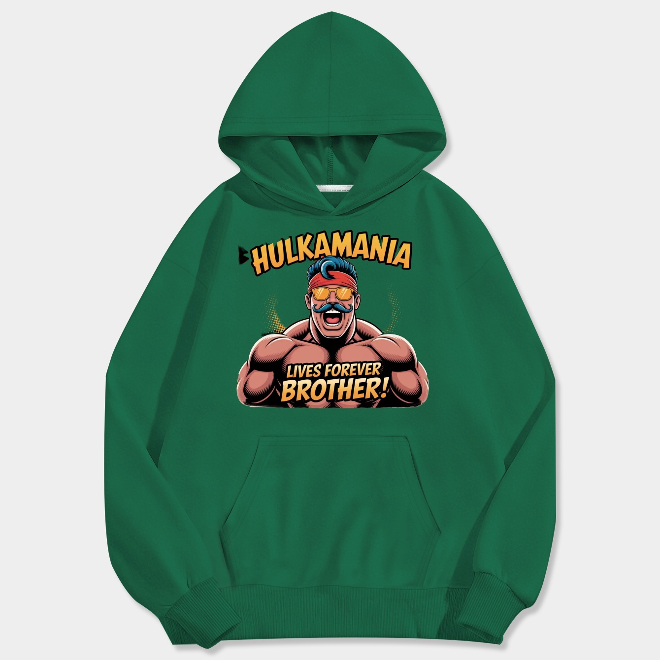 Hulkamania Vintage Lives Forever Men's Big & Tall Hoodie