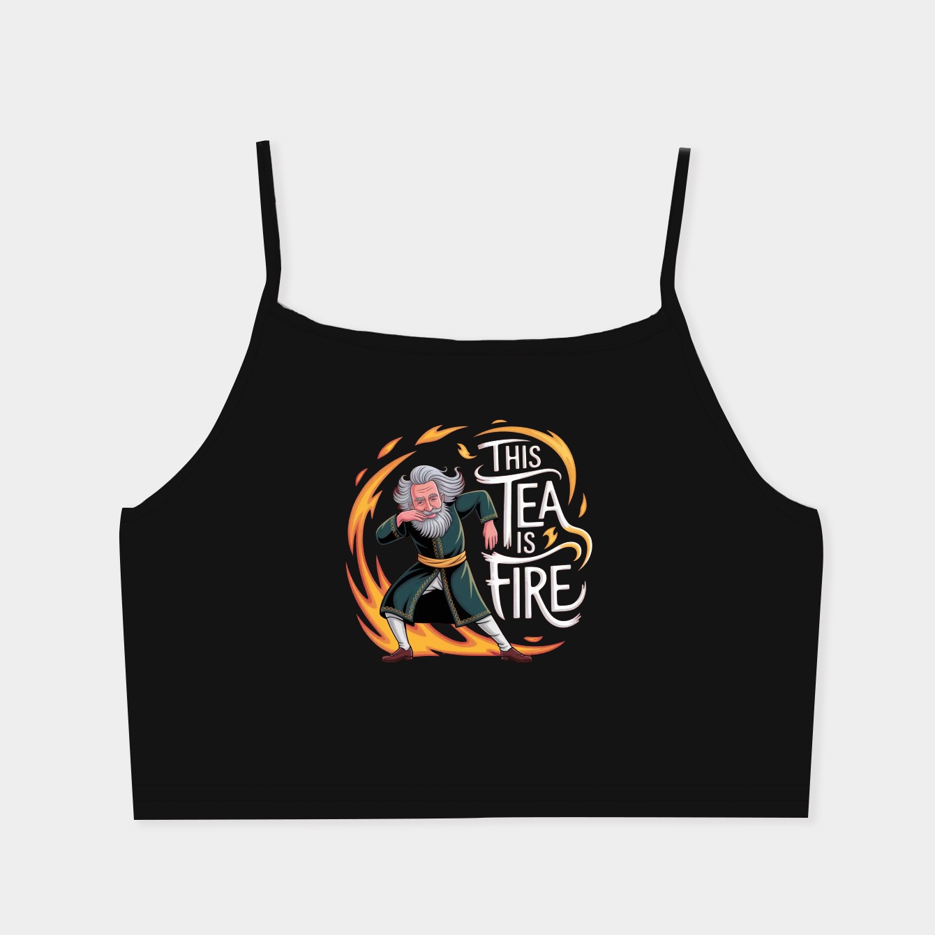 This Tea Is Fire Women's  Spaghetti Strap Tank Top