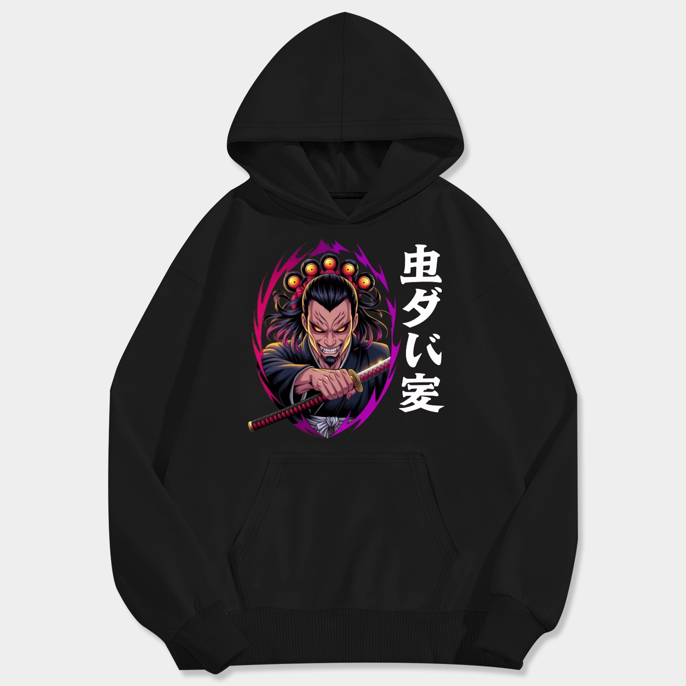 Kokushibo Upper Moon Demon Men's Big & Tall Hoodie