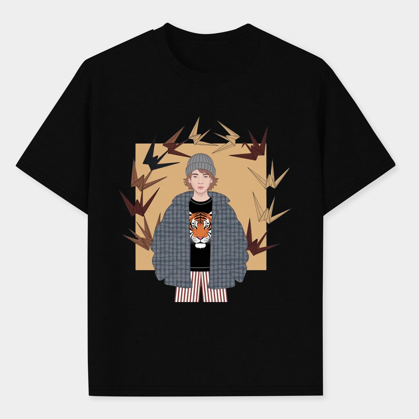 BTS V Origami Men's Performance Athletic T-Shirt