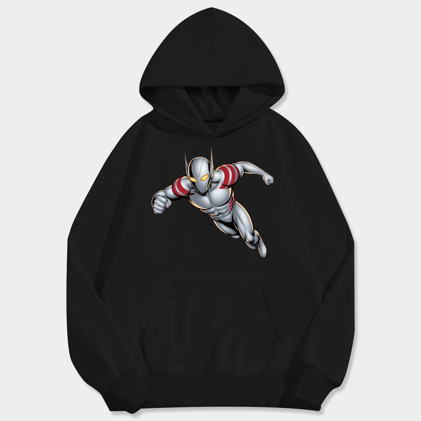 Ultraman Heroic Flying Pose Men's Big & Tall Hoodie