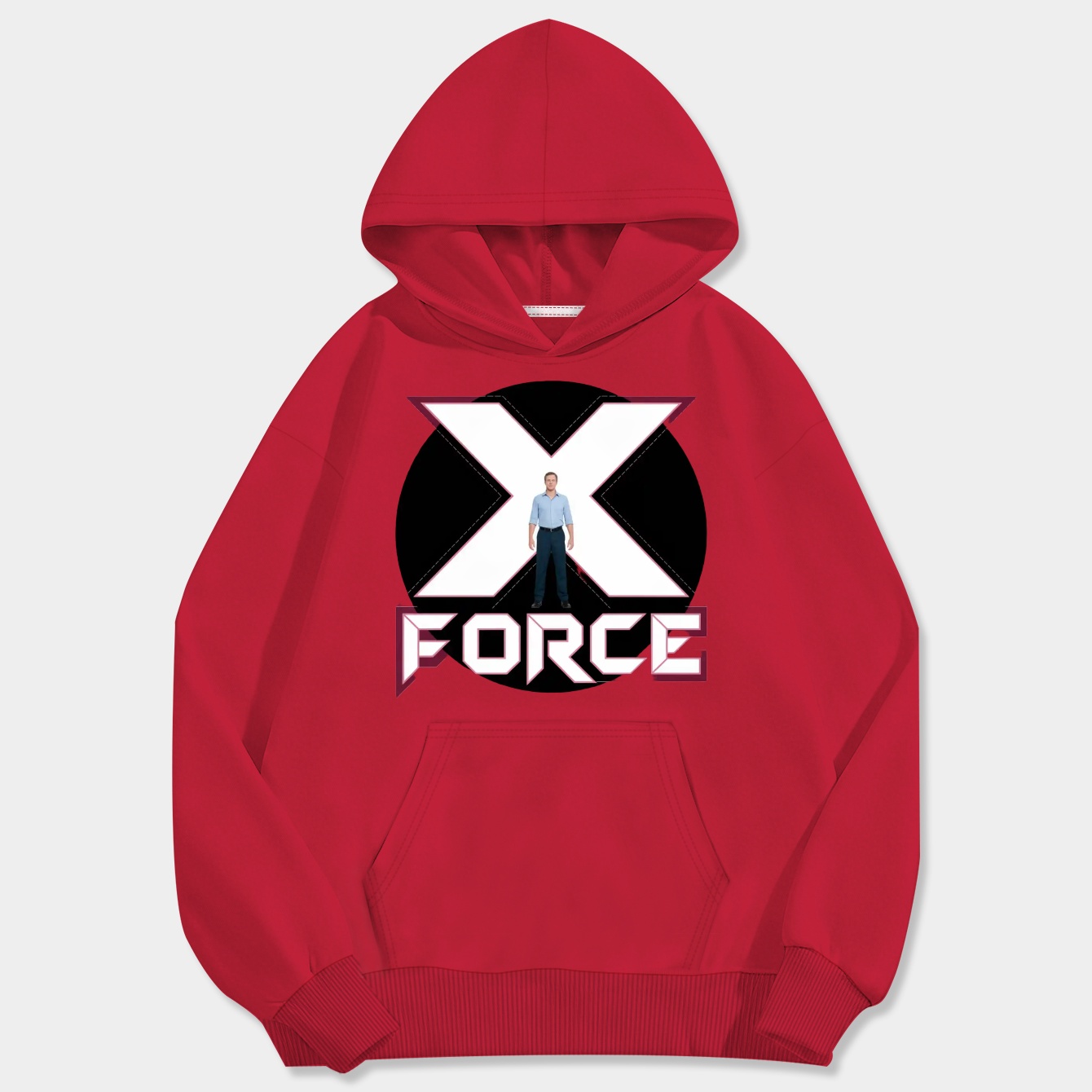 X Force Red Circle Edition Men's Big & Tall Hoodie