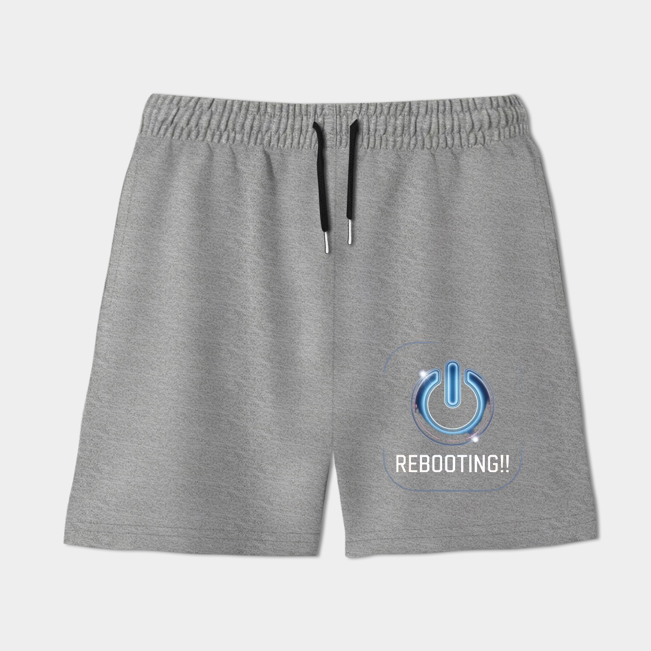 Rebooting Power Symbol Graphic Men's Shorts