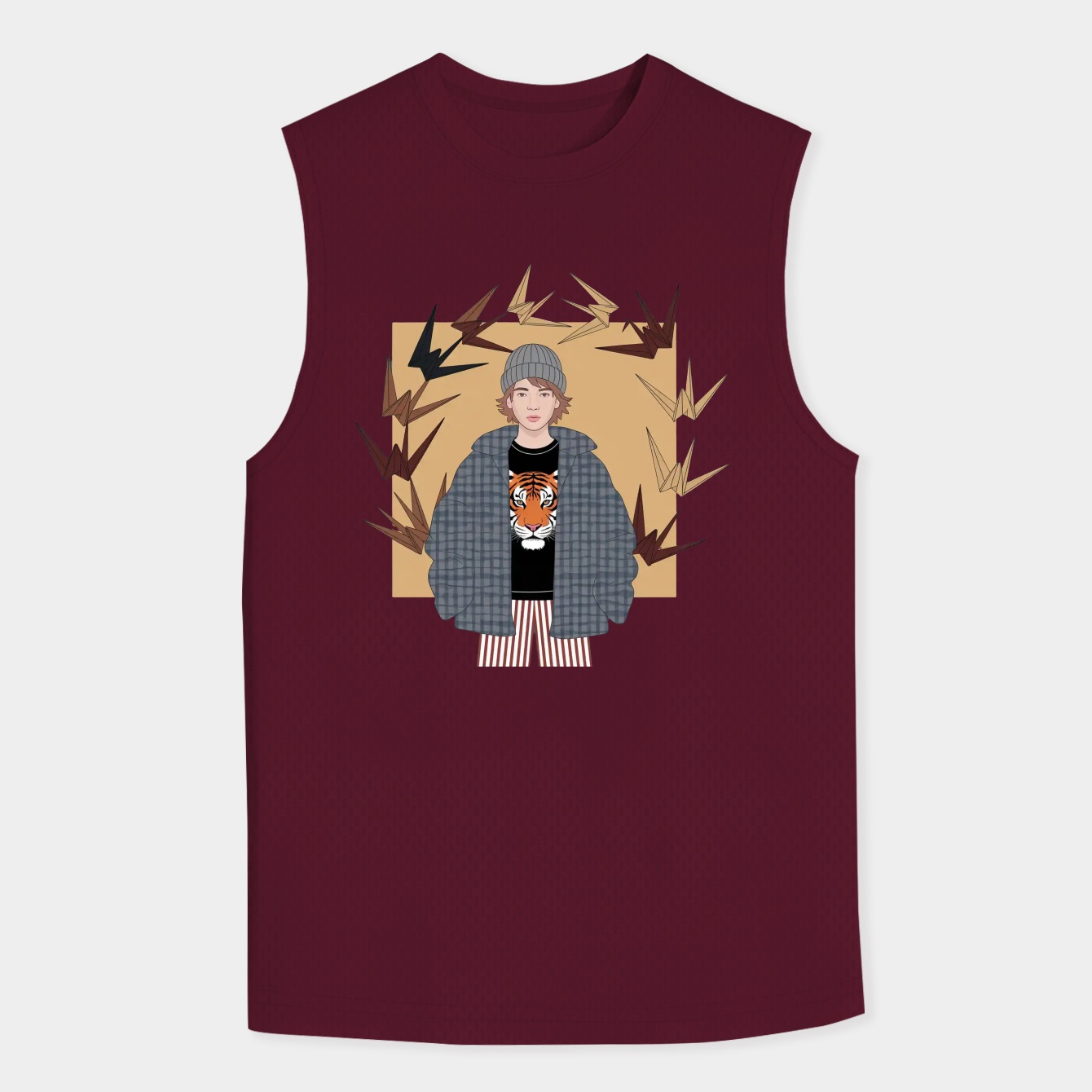 BTS V Origami Men's Tank Top