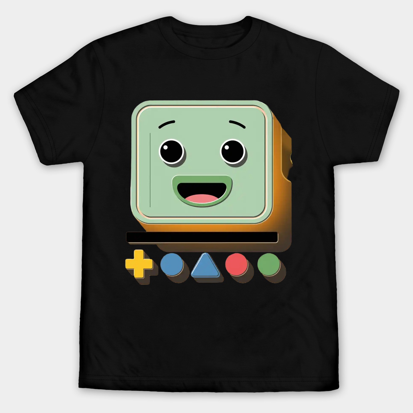 BMO Playful Face Design Men's Big & Tall T-shirt