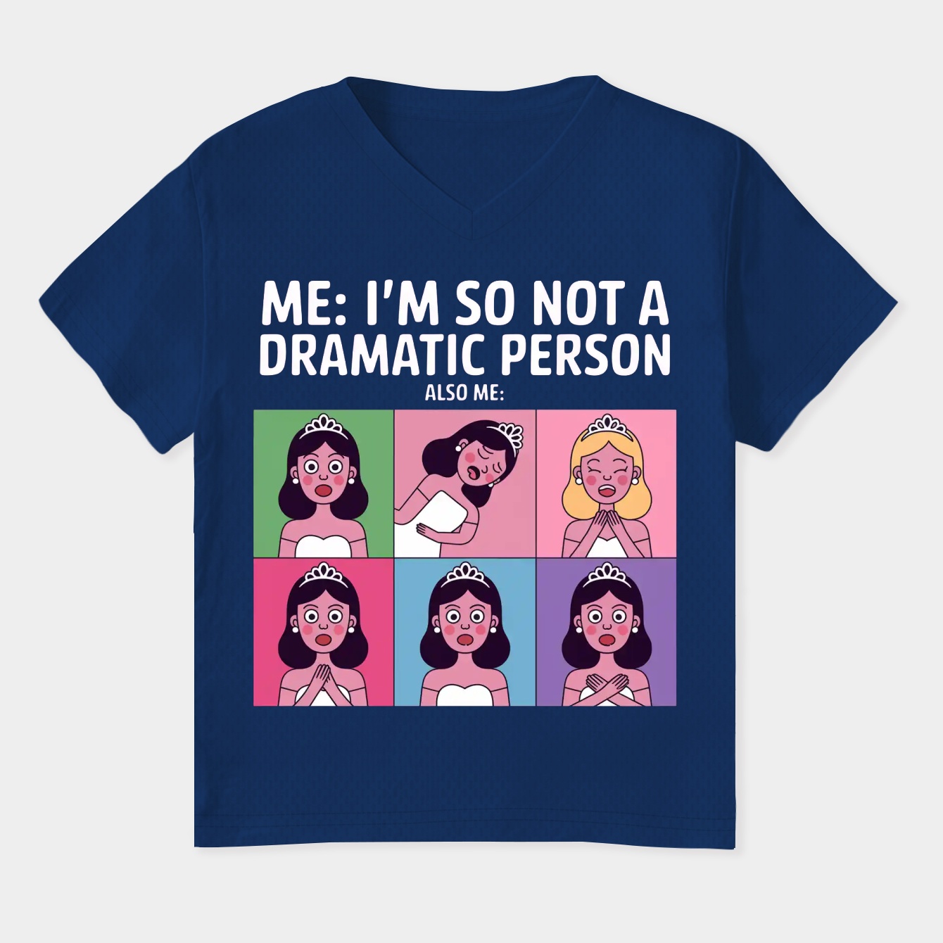 Princess Drama Meme Women's Plus Size V-Neck T-Shirt