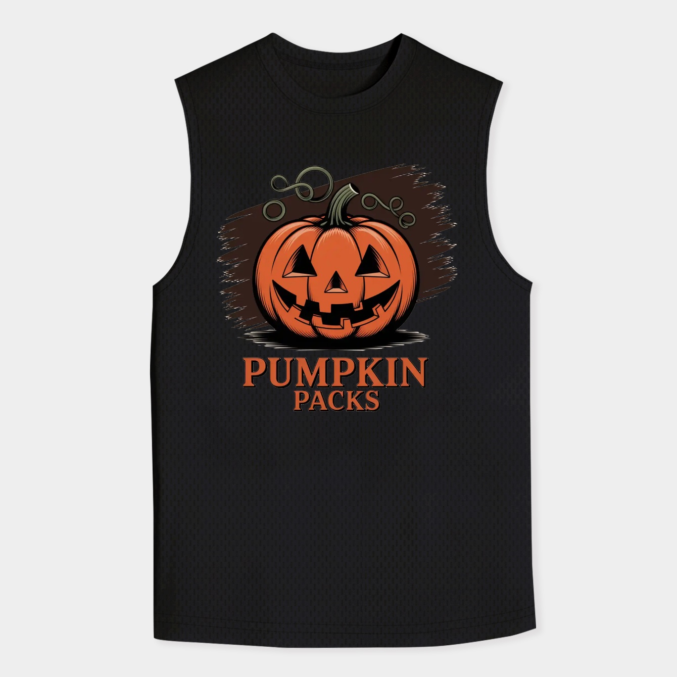 Vintage Pumpkin Patch Badge Men's Big & Tall Tank Top