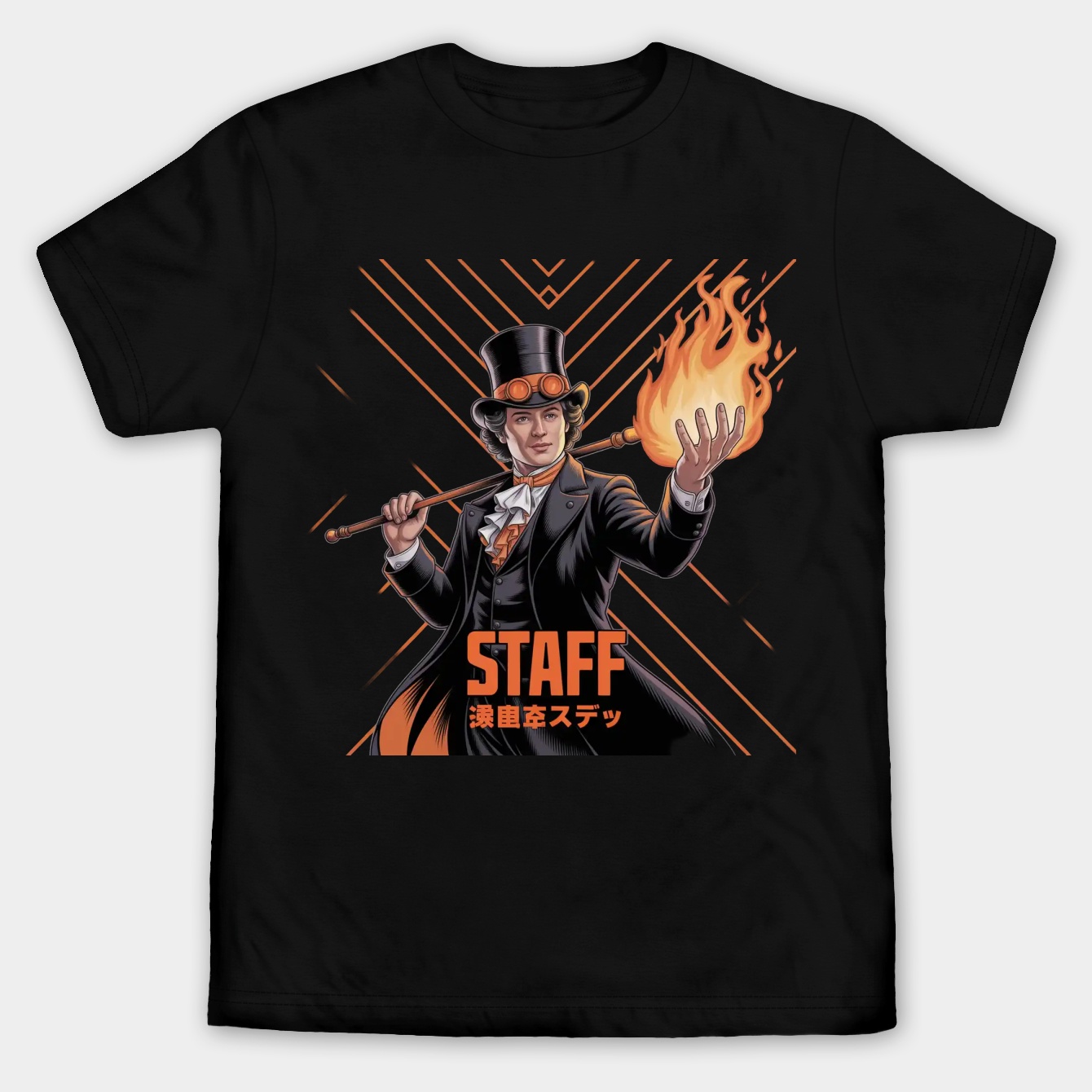 Sabo = One Piece = Fire Design Men's Big & Tall T-shirt