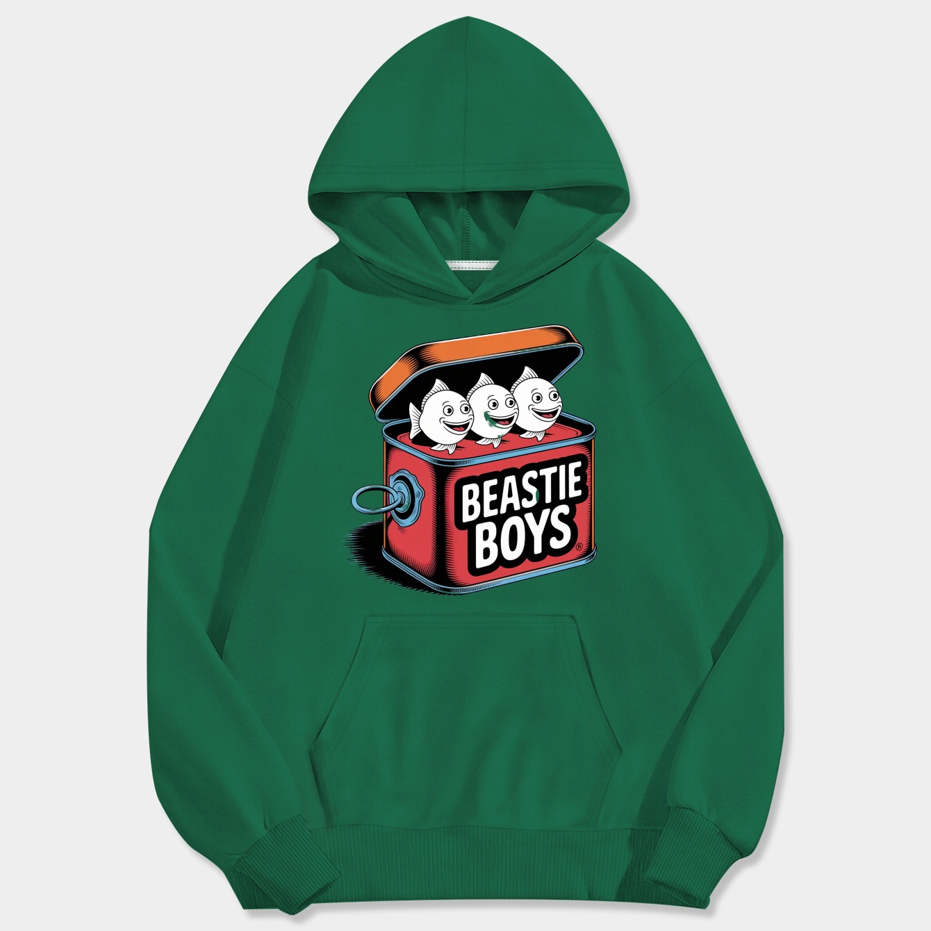 Beastie Boys Fish Tin Men's Big & Tall Hoodie