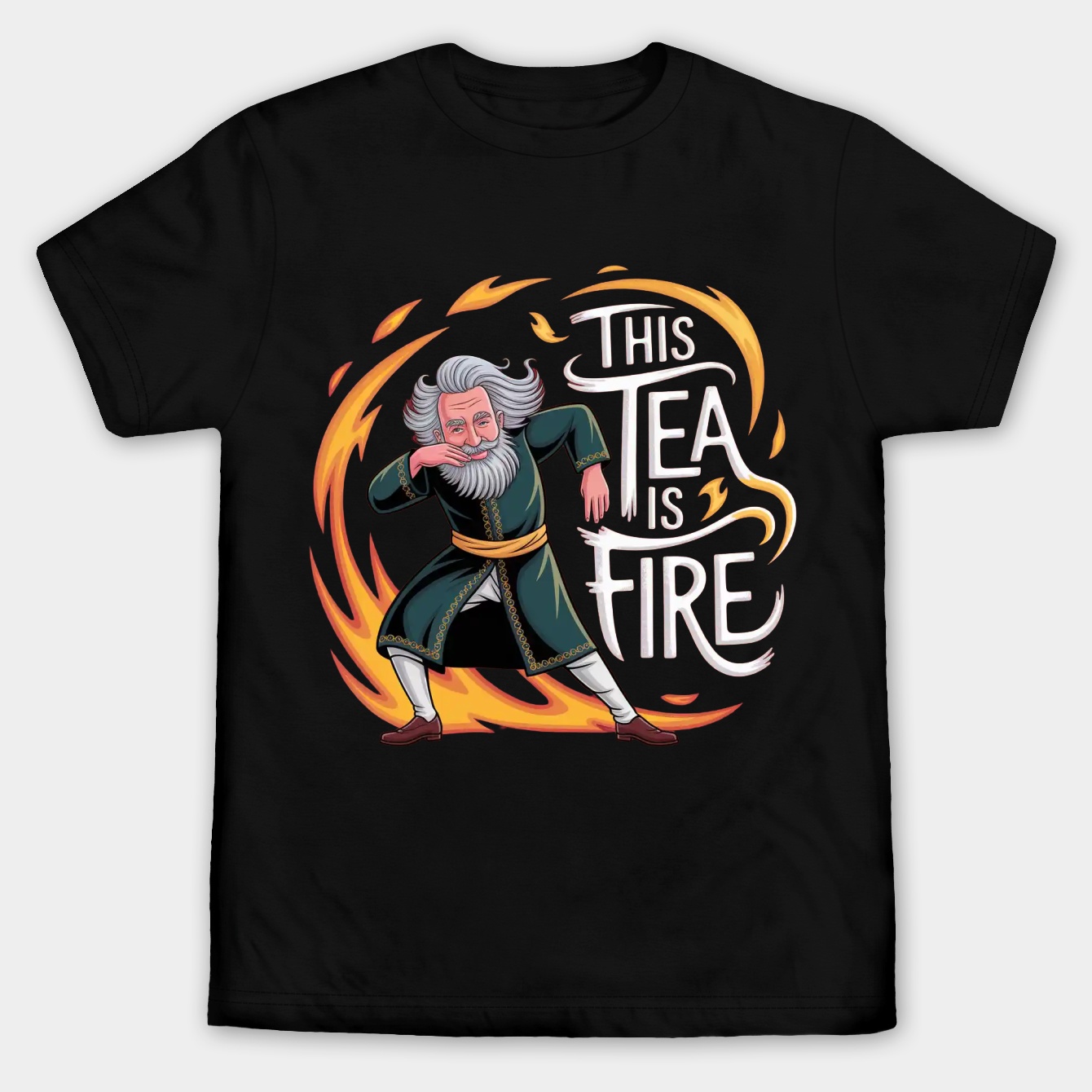 This Tea Is Fire Men's Big & Tall T-shirt