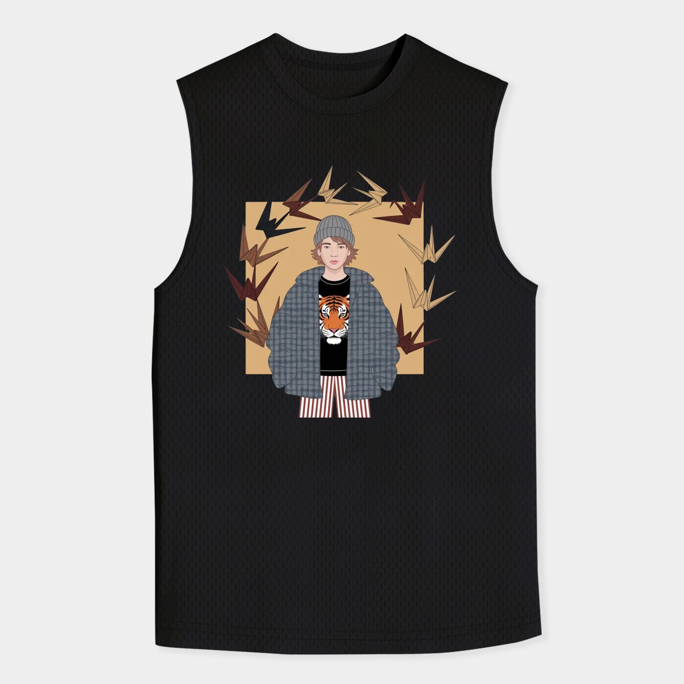 BTS V Origami Men's Big & Tall Tank Top