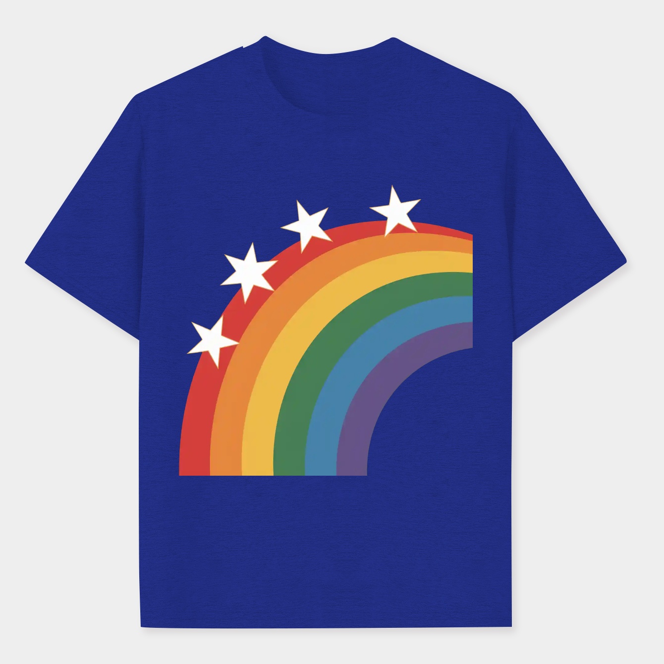 Pride Star Rainbow Men's Performance Athletic T-Shirt