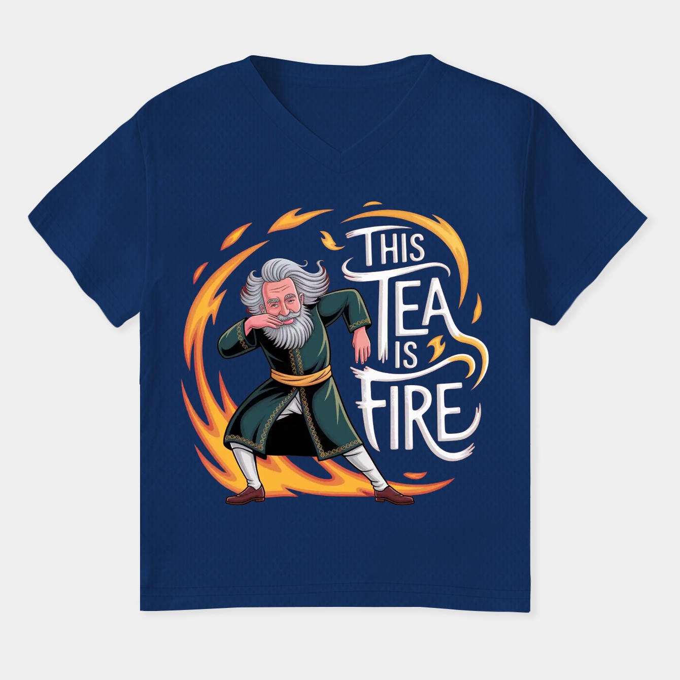 This Tea Is Fire Women's Plus Size V-Neck T-Shirt