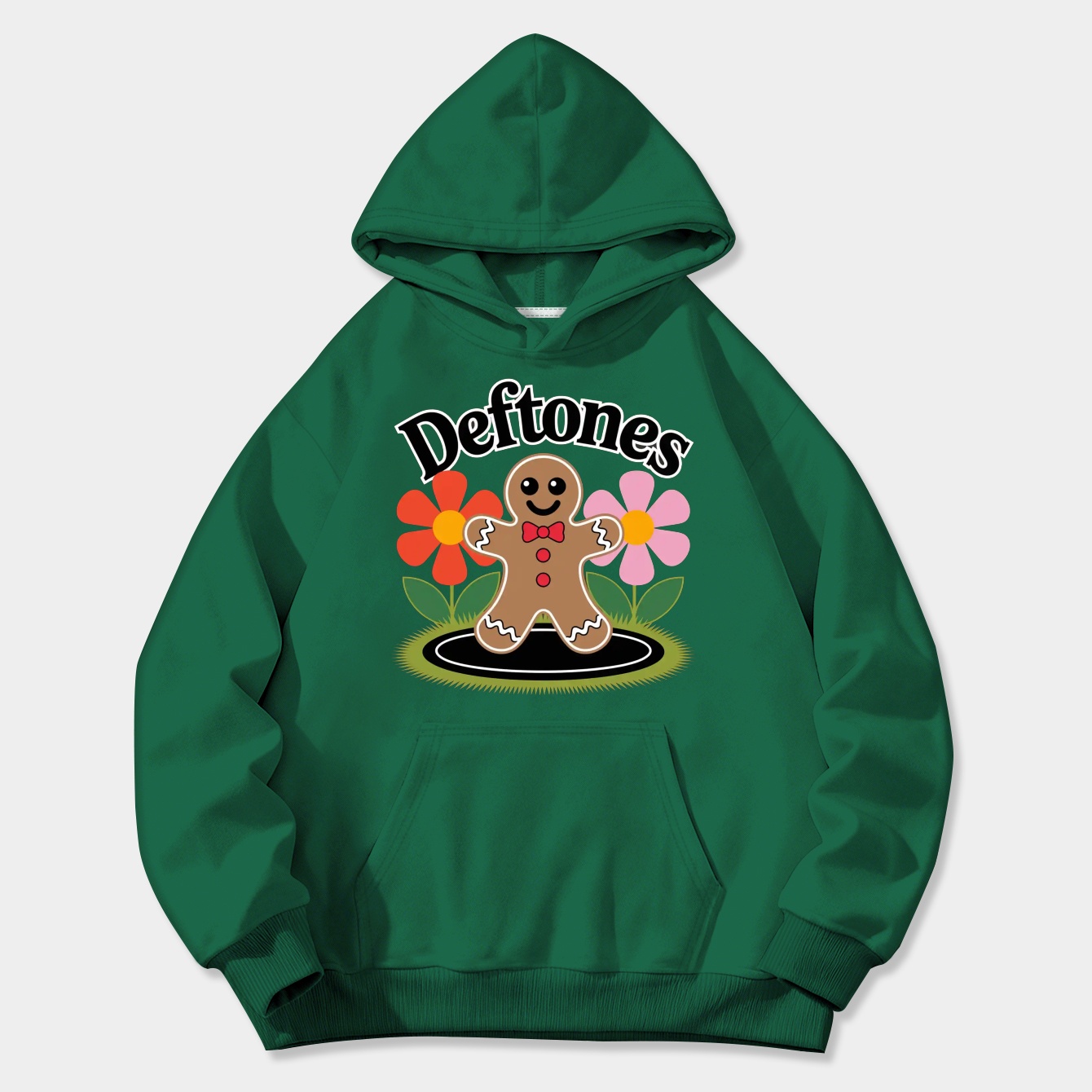 DEFTONES Gingerbread Character Design Women's Plus Size Hoodie